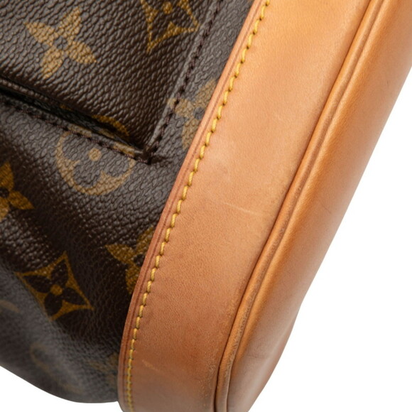 LOUIS VUITTON Authentic Brown Monogram Leather Backpack main image 4